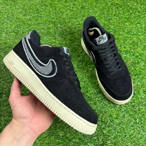 Nike Air Force 1 '07 LV8 Chenille Swoosh Black